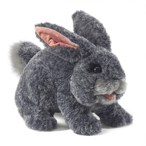 Folkmanis: Gray Bunny Rabbit Puppet - Ages 3+