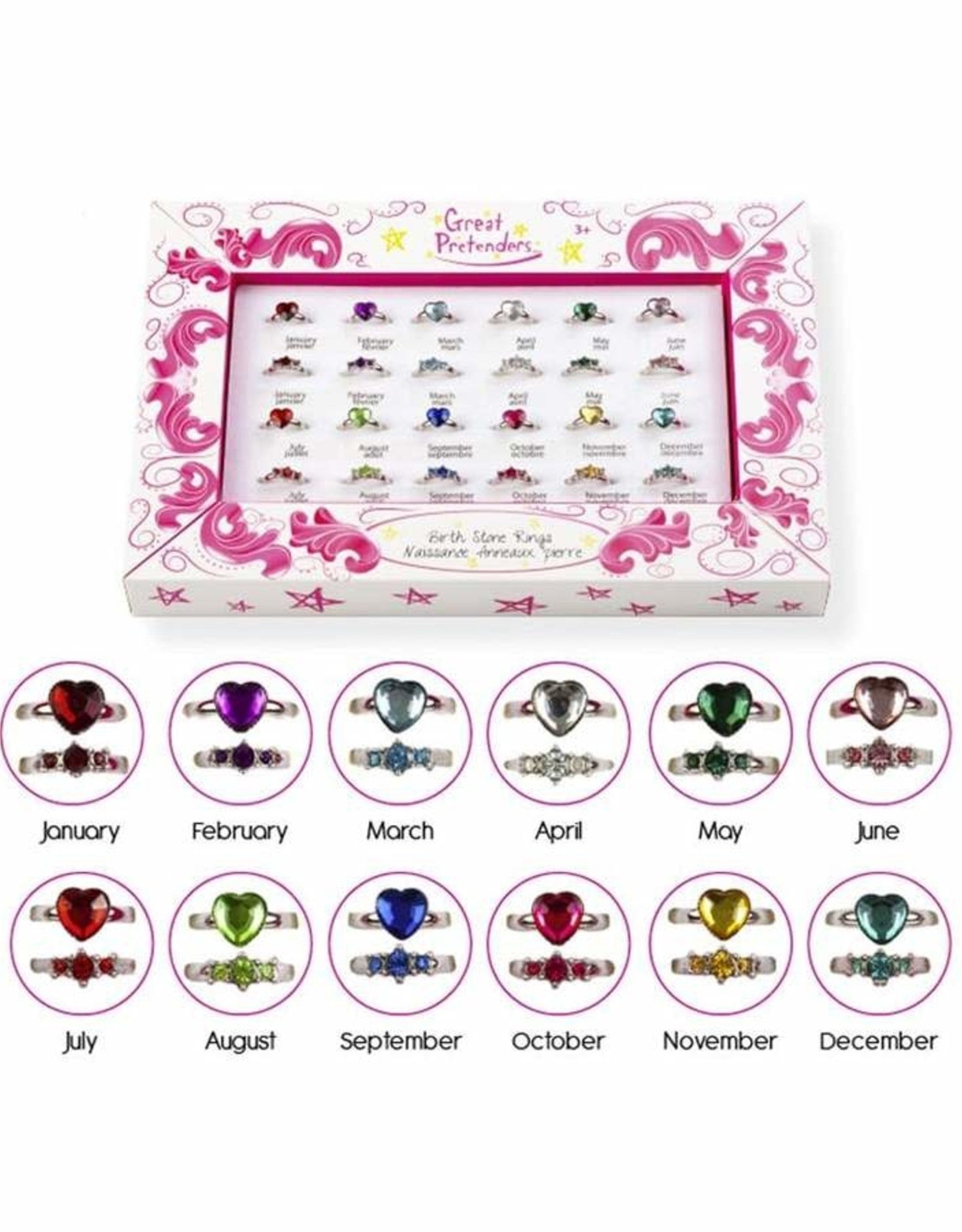 Birthstone Rings - Ages 3+