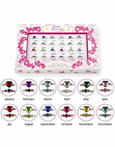 Birthstone Rings - Ages 3+