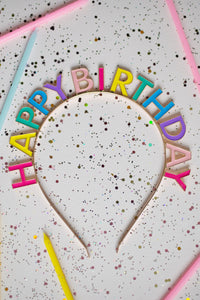 Happy Birthday Multi-coloured Headband - Ages 3+