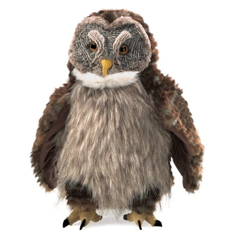 Folkmanis: Hooting Owl Puppet - Ages 3+