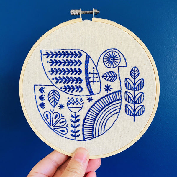 Hygge Dove: Complete Embroidery Kit - Level Flexible