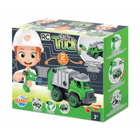 Buki: Garbage  Truck RC - Ages 3+