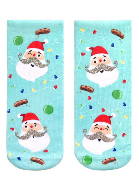 Jolly St. Nick Ankle Socks: Glitter - One size fits most