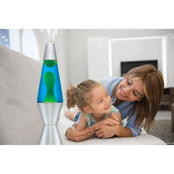 14.5” LAVA® Lamp: Blue/Green/Silver