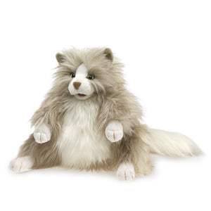 Folkmanis: Fluffy Cat Puppet - Ages 3+