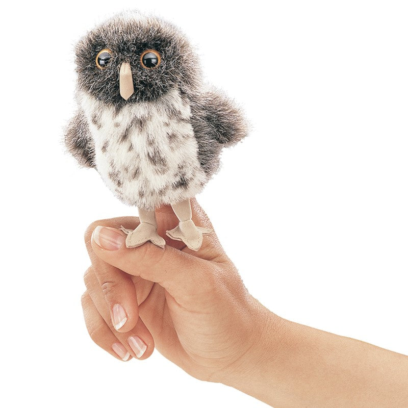 Spotted Owl Mini Finger Puppet - Ages 3+
