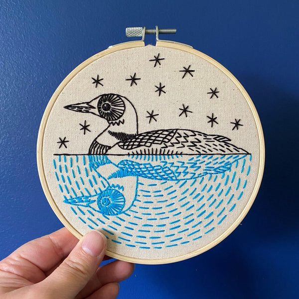 Loon: Complete Embroidery Kit - Level 1