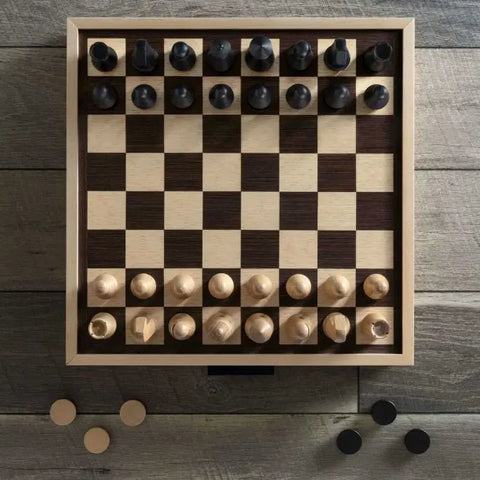 Chess and Checkers- Luxe Maple Edition - Ages 8+