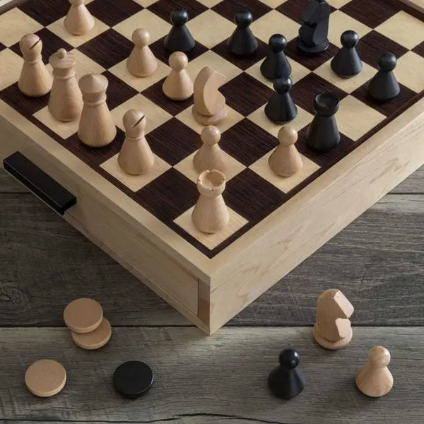 Chess and Checkers- Luxe Maple Edition - Ages 8+