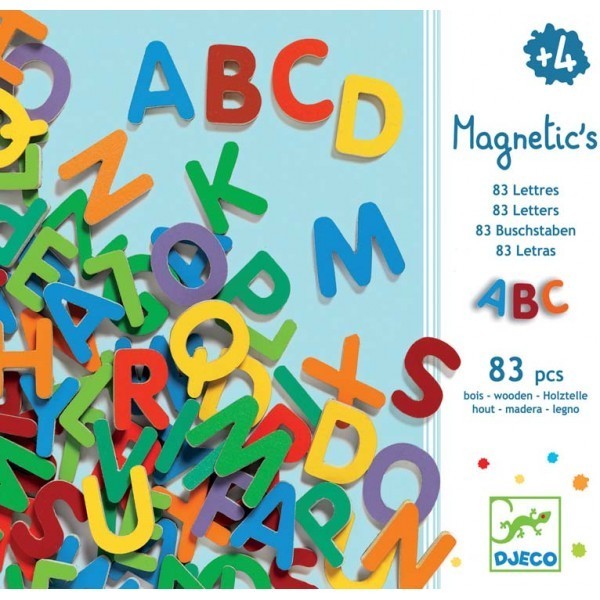 Magnetics / 83 Small Letters - Djeco