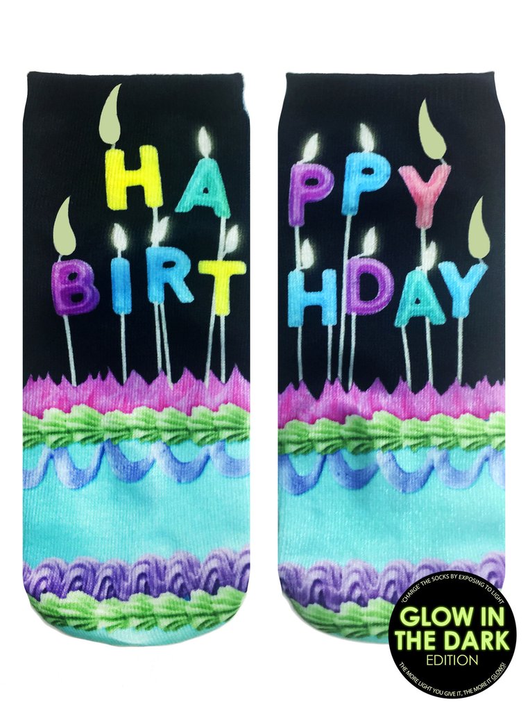 Make a Wish Ankle Socks: Glow in the Dark - One Size Fits Most