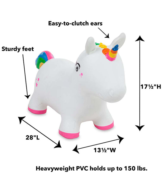 Bouncy Inflatable Animal Jump-Along: Multiple Animals Available - Ages 12mths+