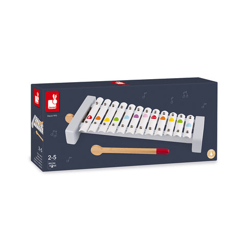 Janod: Metal Xylophone: Confetti - Ages 2+