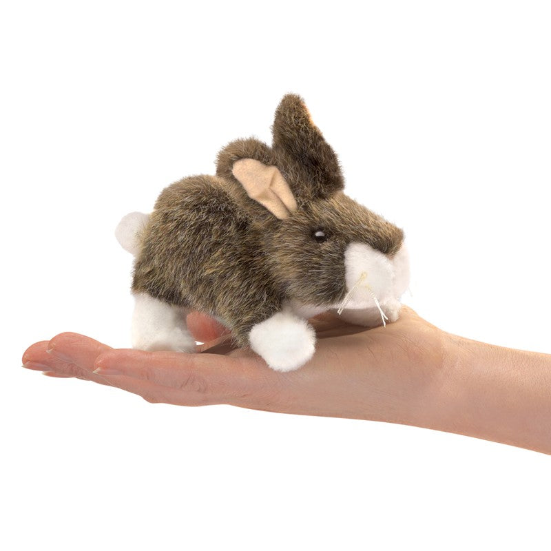 Mini Cottontail Rabbit Finger Puppet-Folkmanis