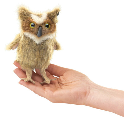 Mini Great Horned Owl Finger Puppet - Ages 3+