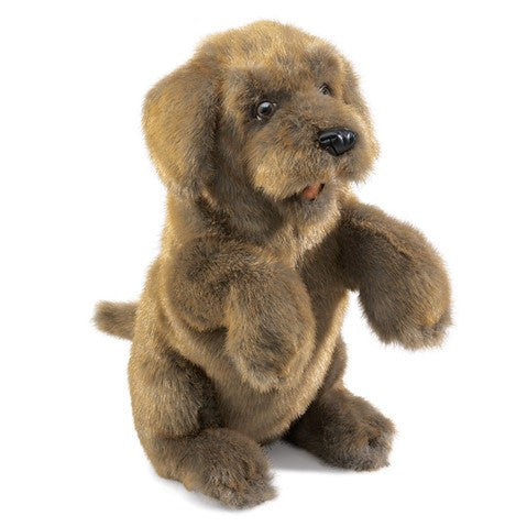 Folkmanis: Sitting Dog Puppet - Ages 3+
