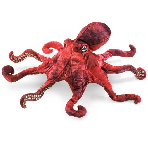 Folkmanis: Red Octopus Puppet - Ages 3+