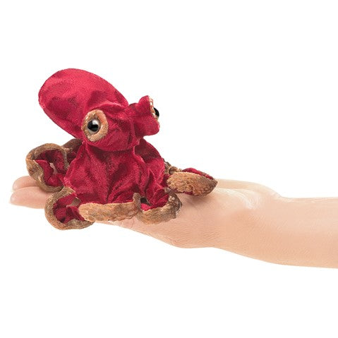Mini Red Octopus Finger Puppet - Ages 3+