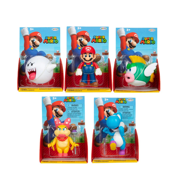 Nintendo Collectible Figure: Super Mario Characters 2.5" - Ages 3+