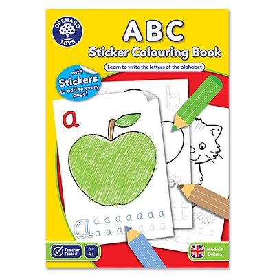 ABC Sticker Colouring Book - Ages 4+