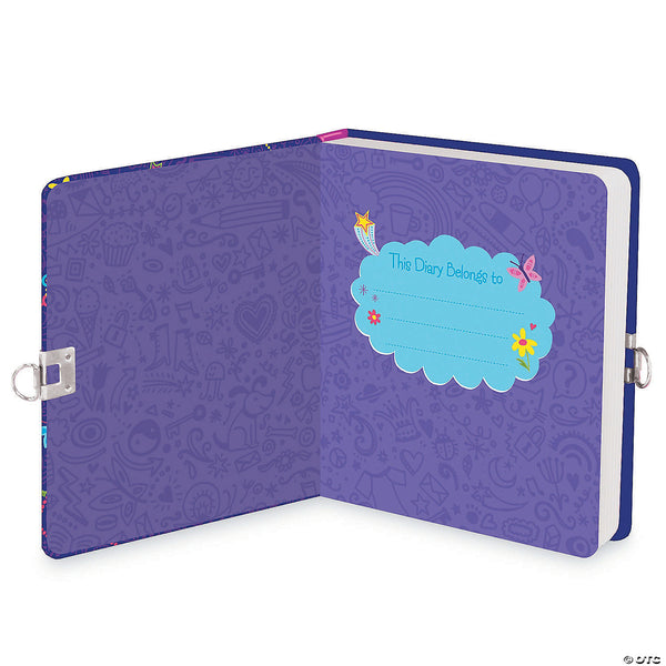 Lock & Key Diary: Secrets, Dreams, Wishes Glow in the Dark - Ages 6+