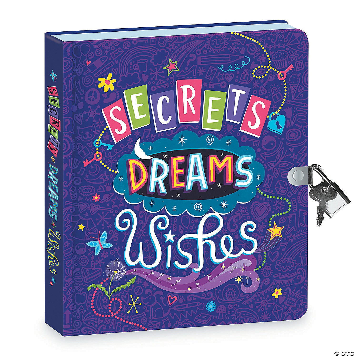 Lock & Key Diary: Secrets, Dreams, Wishes Glow in the Dark - Ages 6+