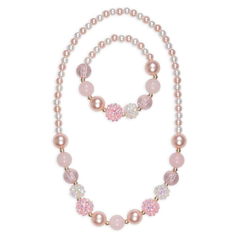 GP: Pearly Pink Necklace & Bracelet Set - Ages 3+