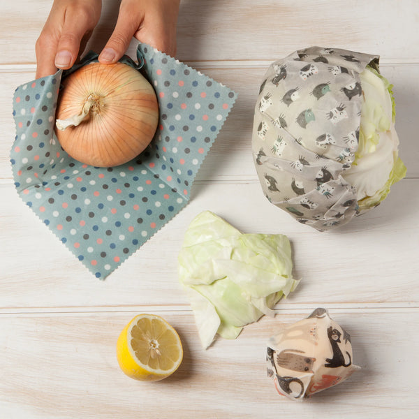 Beeswax Wraps - 3 Pack: Cats