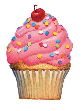 GC: Cherry Cupcake - Birthday Card