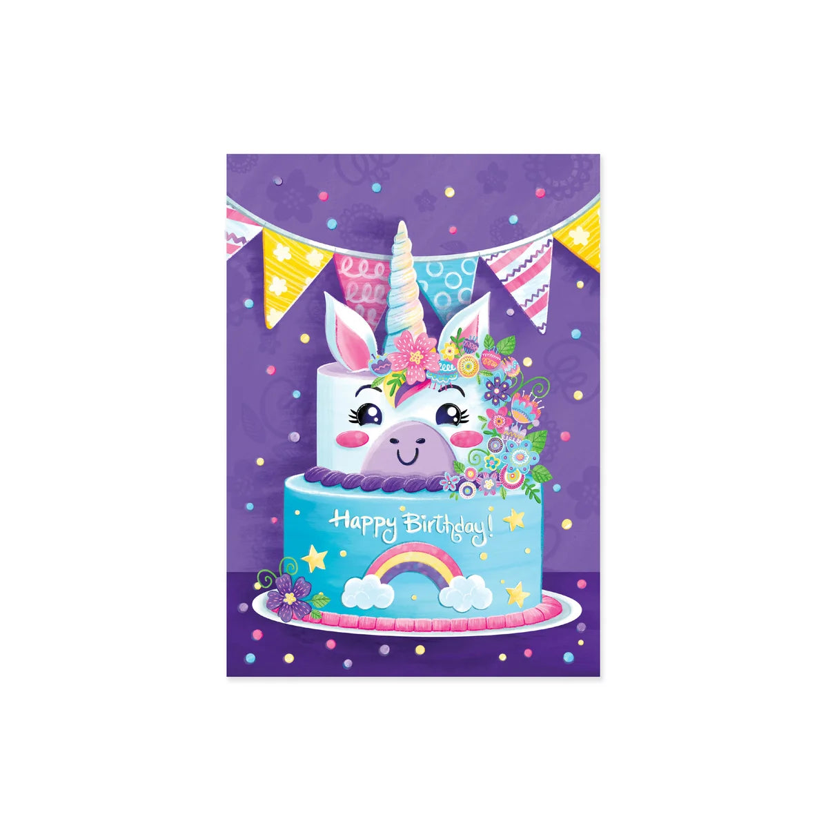 Unicorn Cake - Birthday Card