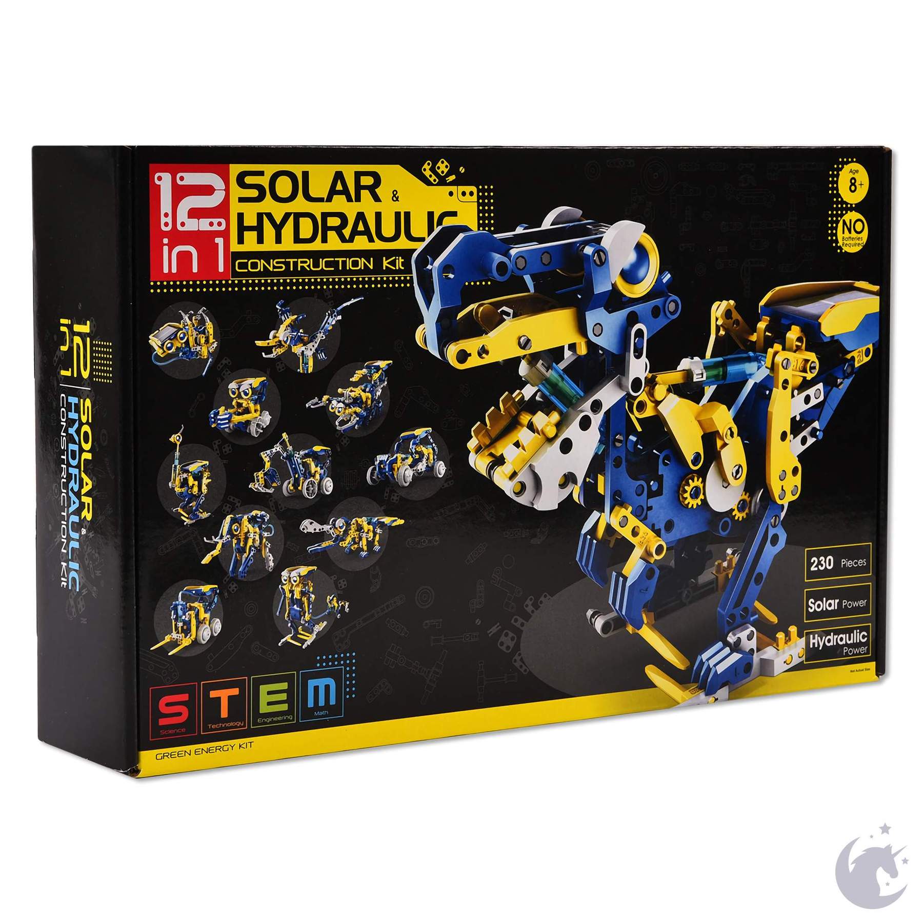 12-in-1 Solar & Hydraulic Robot Kit Ages 8+  STEM