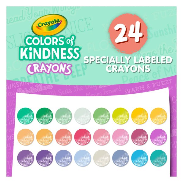 Crayons: Colours of Kindness, 24 Count - Ages 3+