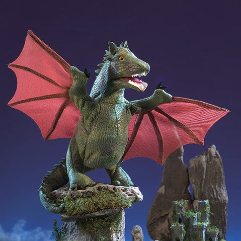 Folkmanis: Winged Dragon Puppet - Ages 3+