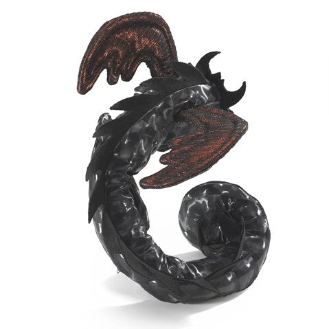 Folkmanis: Midnight Dragon Wristlet Puppet - Ages 3+