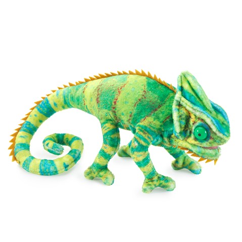 Folkmanis: Mini Chameleon Finger Puppet - Ages 3+