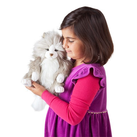 Folkmanis: Fluffy Cat Puppet - Ages 3+