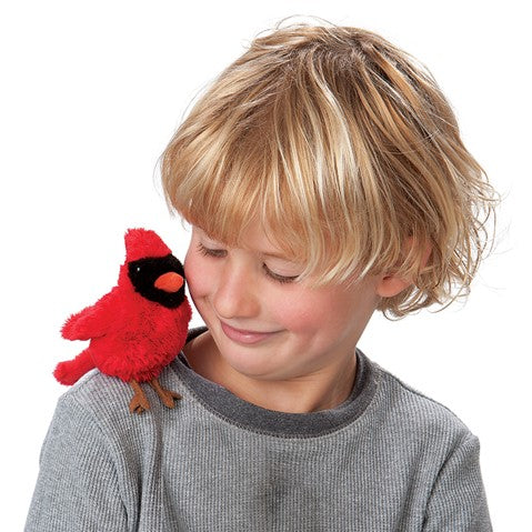 Folkmanis: Mini Cardinal Finger Puppet - Ages 3+