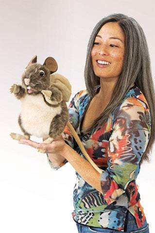 Rat with Backpack Puppet - Ages 3+
