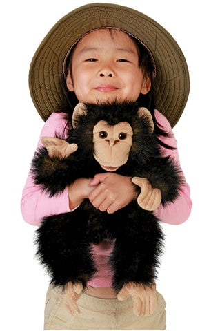 Folkmanis: Baby Chimpanzee Puppet - Ages 3+