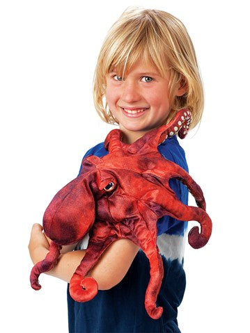 Folkmanis: Red Octopus Puppet - Ages 3+