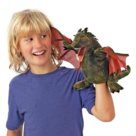 Folkmanis: Winged Dragon Puppet - Ages 3+