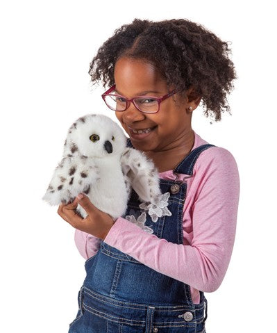 Folkmanis: Little Snowy Owl Puppet - Ages 3+
