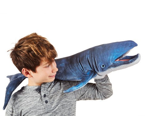 Folkmanis: Blue Whale Puppet - Ages 3+