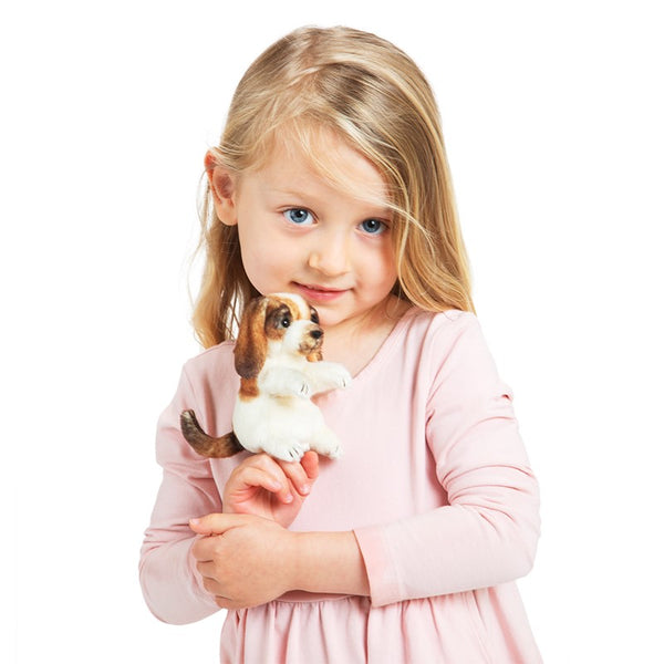 Folkmanis: Mini Dog Finger Puppet - Ages 3+