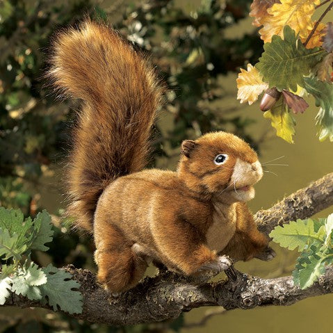 Folkmanis: Red Squirrel Puppet - Ages 3+