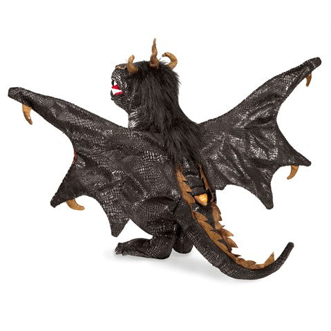 Folkmanis: Black Dragon Puppet - Ages 3+