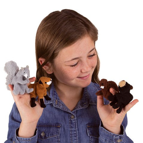 Woodland Animal Finger Puppets Set - Ages 3+