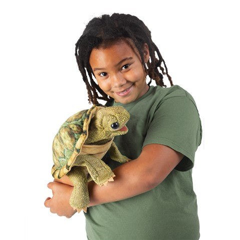 Folkmanis: Standing Tortoise Puppet - Ages 3+