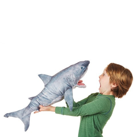 Folkmanis: Great White Shark Puppet - Ages 3+